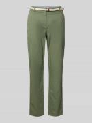 Christian Berg Woman Casual Fit Chino mit Gürtel in Schilf, Größe 48