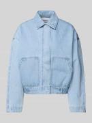 moves Jeansjacke mit verdeckter Knopfleiste Modell 'Sikorie' in Jeansb...