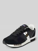 Blauer USA Sneaker mit Label-Badges Modell 'QUEENS' in Black, Größe 41