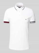 Tommy Hilfiger Slim Fit Poloshirt aus Baumwoll-Elasthan-Mix in Weiss, ...