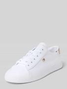 Tommy Hilfiger Low Top Sneaker mit Metallic-Besatz an Ferse in Weiss, ...