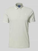 G-Star Raw Poloshirt mit Label-Stitching in Stein, Größe M