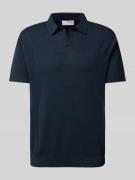 SELECTED HOMME Regular Fit Poloshirt aus Baumwoll-Leinen-Mix Modell 'M...