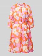 0039 Italy Knielanges Kleid mit verdeckter Knopfleiste Modell 'MILO' i...