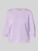 mbyM Sweatshirt aus Viskose-Mix mit 3/4-Arm Modell 'Kadi' in Flieder, ...