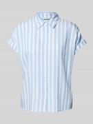 Tom Tailor Loose Fit Bluse mit Streifenmuster in Hellblau, Größe 40