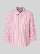Tom Tailor Loose Fit Bluse mit Streifenmuster in Pink, Größe 42