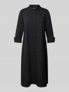 ROBE LÉGÈRE Knielanges Hemdblusenkleid mit 3/4-Arm in Black, Größe 44