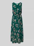 Apricot Midikleid in Wickel-Optik in Gruen, Größe M