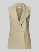 Marella Realxed Fit Leinenweste mit Paspeltaschen Modell 'DRAMMA' in G...