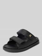 Tommy Hilfiger Pantoletten mit Klettverschluss in Black, Größe 40