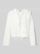JAKE*S STUDIO WOMAN Regular Fit Bluse mit Schnürung in Offwhite, Größe...