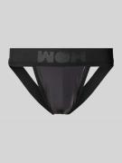 HOM Jockstrap mit elastischem Label-Bund Modell 'Night Universe' in Bl...