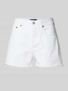 Polo Ralph Lauren Regular Fit Jeansshorts mit Fransen in Weiss, Größe ...