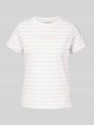 Guess Jeans T-Shirt mit Label-Stitching in Hellrosa, Größe M