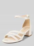 Buffalo Sandalette mit Paillettenbesatz Modell 'LUCY GLAM' in Weiss, G...
