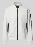 s.Oliver RED LABEL Regular Fit Blouson mit Stehkragen in Hellgrau, Grö...