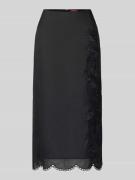 Max Mara Studio Midirock mit Spitzenbesatz Modell 'FIFY' in Black, Grö...
