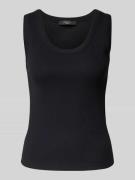 Weekend Max Mara Tanktop in Ripp-Optik Modell 'MULTIC' in Black, Größe...