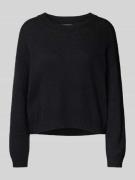 Marc O'Polo Denim Strickpullover mit gerippten Abschlüssen in Black, G...