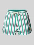 FILA Relaxed Fit Shorts mit Logo-Badge Modell 'LASSANCE' in Gruen, Grö...
