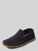 Marc O'Polo Slipper aus Rindsvelours in Marine, Größe 42