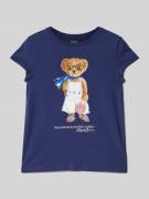 Polo Ralph Lauren Teens T-Shirt mit Polo Bear Print in Marine, Größe S