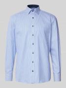 ETERNA Comfort Fit Businesshemd mit Streifenmuster in Royal, Größe 41