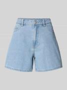 Pieces Regular Fit Jeansshorts aus Baumwoll-Mix Modell 'ABBI' in Hellb...
