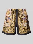 BOARDIES Badehose im Allover-Look Modell 'Baroque' in Gold, Größe XXL
