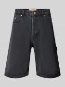 REVIEW Baggy Fit Jeans Shorts im 5-Pocket-Design - Jorts in Black, Grö...