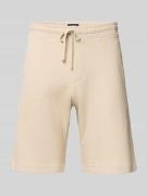 MCNEAL Regular Fit Shorts mit Strukturmuster in Beige, Größe L