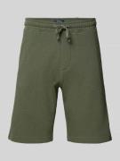 MCNEAL Regular Fit Shorts mit Strukturmuster in Khaki, Größe S