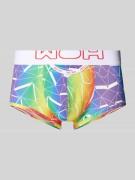 HOM Trunks mit elastischem Label-Bund in Rot, Größe S
