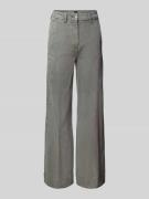 Stefanel Wide Leg Jeans mit Eingrifftaschen in Hellgrau, Größe 36