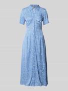 Tommy Hilfiger Tailliertes Midi-Hemdkleid mit Blumenprint in Hellblau,...