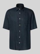 Marc O'Polo Regular Fit Freizeithemd aus reinem Leinen in Dunkelblau, ...