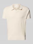 s.Oliver RED LABEL Regular Fit Poloshirt mit Flammgarnstruktur in Sand...