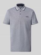 Tom Tailor Regular Fit Poloshirt mit Kontraststreifen in Blau, Größe L