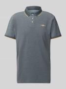 Tom Tailor Regular Fit Poloshirt mit Kontraststreifen in Mittelgrau, G...