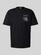 Only & Sons Oversized T-Shirt mit Label-Print in Black, Größe L