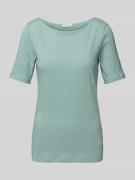 Marc O'Polo Regular Fit T-Shirt mit U-Boot-Ausschnitt in Mint, Größe X...