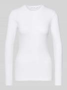 Samsøe Samsøe Longsleeve mit Rundhalsausschnitt Modell 'ALEXA' in Weis...