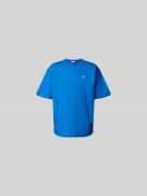 Diesel T-Shirt mit Label-Print in Royal, Größe L