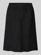 Marc O'Polo Ausgestellter knielanger Rock aus Lyocell-Leinen-Mix in BL...