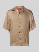 HUGO Freizeithemd mit Knopfleiste Modell 'Espino' in Beige, Größe L