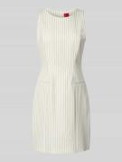 HUGO Minikleid mit Leistentaschen Modell 'Kambali' in Offwhite, Größe ...