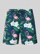 Jack & Jones Regular Fit Badeshorts mit Gesäßtasche Modell 'MAUI' in D...
