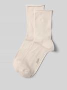 JOOP! Collection Socken mit Label-Stitching in Beige, Größe 39-42