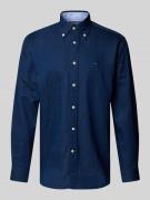 Tommy Hilfiger Regular Fit Freizeithemd aus Baumwoll-Leinen-Mix in Mar...